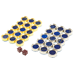 Нарды настольные из натурального камня лазурит и долерит Backgammon from Stone варинант исполнения - 11 | Loft Concept в Тюмени