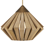 Подвесной светильник из толстых деревянных реек Wooden Slats варинант исполнения - 1 | Loft Concept в Тюмени