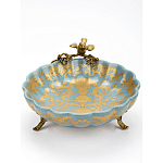 Блюдо фарфоровое Птица на ветке Flora варинант исполнения - 3 | Loft Concept в Тюмени