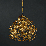 Подвесной светильник золотой с декором в виде лепестков клевера Hanging Clover варинант исполнения - 3 | Loft Concept в Тюмени