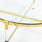 Кофейный столик со столешницей из стекла Crossy варинант исполнения - 2 | Loft Concept в Тюмени