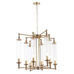 Люстра с 8-ю прозрачными цилиндрическими плафонами Jeanette варинант исполнения - 8 | Loft Concept в Тюмени