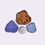 Сет из 4-х тарелок «SAPPHIRE» варинант исполнения - 2 | Loft Concept в Тюмени