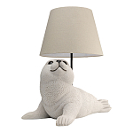 Настольная лампа в детскую Белый морской котик варинант исполнения - 2 | Loft Concept в Тюмени