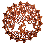 Панно из дерева круглое Sakura Panel With Trees варинант исполнения - 1 | Loft Concept в Тюмени