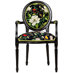 Стул с подлокотниками из натурального бука с изображением птиц и цветов Blooming Birds варинант исполнения - 1 | Loft Concept в Тюмени