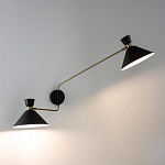 Бра с 2-мя поворотными плафонами Davy Duo Wall Lamp варинант исполнения - 6 | Loft Concept в Тюмени