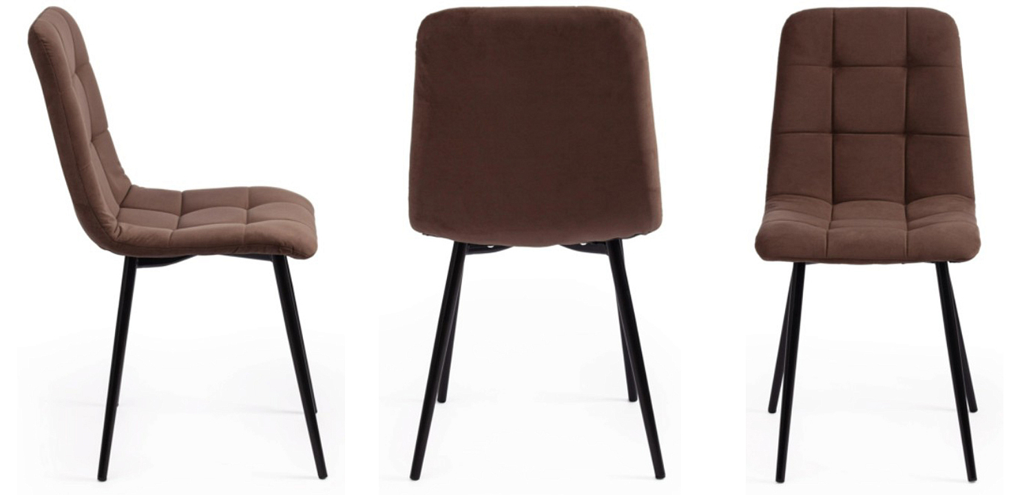 Стул Nancy Velour Brown Chair Стул Nancy Velour Brown Chair - Loft-Concept в Тюмени