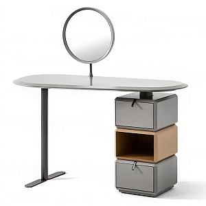 Консоль с зеркалом и  3-мя вращающимися ящиками Eloida