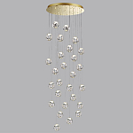 Люстра каскадня с 27-ю прозрачными шарообразными подвесами Bubbles Bocci варинант исполнения - 2 | Loft Concept в Тюмени