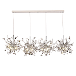 Люстра подвесная из четырех частей с металлическими круглыми элементами Terzani Argent варинант исполнения - 4 | Loft Concept в Тюмени