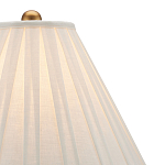 Настольная лампа с фактурным конусовидным абажуром и кожаным каркасом Malifis варинант исполнения - 2 | Loft Concept в Тюмени