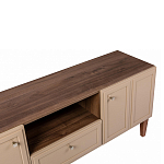 ТВ-тумба бежевая из массива бука с 2-мя дверками и ящиком Wenge Light варинант исполнения - 2 | Loft Concept в Тюмени