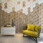 Гипсовая 3D панель с принтографией PM-47 варинант исполнения - 2 | Loft Concept в Тюмени