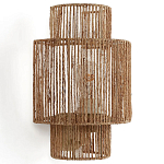 Бра с плетенным из джута плафоном Jutti H30 см варинант исполнения - 1 | Loft Concept в Тюмени