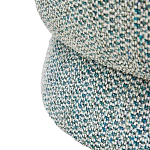 Дизайнерское мягкое кресло без подлокотников в голубой пестрой обивке Roux Armchair варинант исполнения - 5 | Loft Concept в Тюмени