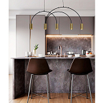 Линейный светильник с дугообразным каркасом Daviau Linear Arch Light 5 варинант исполнения - 2 | Loft Concept в Тюмени