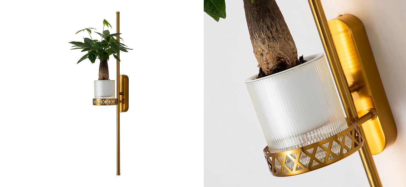 Бра с подставкой для кашпо Plants and Lamps 12 W Бра с подставкой для кашпо Plants and Lamps 12 W - Loft-Concept в Тюмени