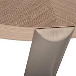 Столик журнальный с низкой круглой столешницей Wood Grain варинант исполнения - 2 | Loft Concept в Тюмени