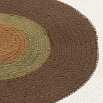 Ковер круглый из хлопка с контрастным узором Bullseye 150 варинант исполнения - 3 | Loft Concept в Тюмени