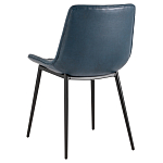 Стул с обивкой из экокожи темно-синего цвета RHOMBUSES UPHOLSTERY варинант исполнения - 4 | Loft Concept в Тюмени