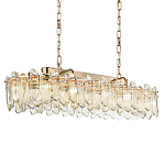 Люстра подвесная овальная с хрустальными овальными подвесками Harmonica варинант исполнения - 1 | Loft Concept в Тюмени