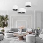 Подвесной светильник с круглым рельефным абажуром Sergey Makhno варинант исполнения - 6 | Loft Concept в Тюмени