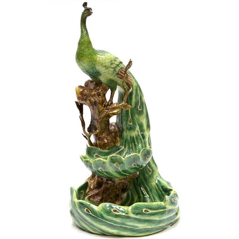 Статуэтка Green Peacock Зеленый Коричневый Статуэтка Green Peacock Зеленый Коричневый в Тюмени | Loft Concept