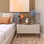 Настольная лампа с круглым деревянным отражателем и черным цилиндрическим плафоном Accord Lighting варинант исполнения - 9 | Loft Concept в Тюмени