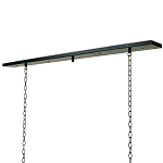 Люстра прямоугольная с 4-мя прозрачными цилиндрическими плафонами  Stamped Cylinders варинант исполнения - 2 | Loft Concept в Тюмени