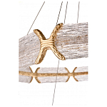 Люстра кольцевая с текстурным природным рисунком IceFlame варинант исполнения - 4 | Loft Concept в Тюмени