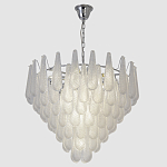 Люстра с подвесками из рифленного стекла в форме капель Textured Glass Chandelier варинант исполнения - 11 | Loft Concept в Тюмени