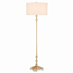 Торшер с абажуром в форме цилиндра на золотистом каркасе Floor lamp Amanda варинант исполнения - 2 | Loft Concept в Тюмени