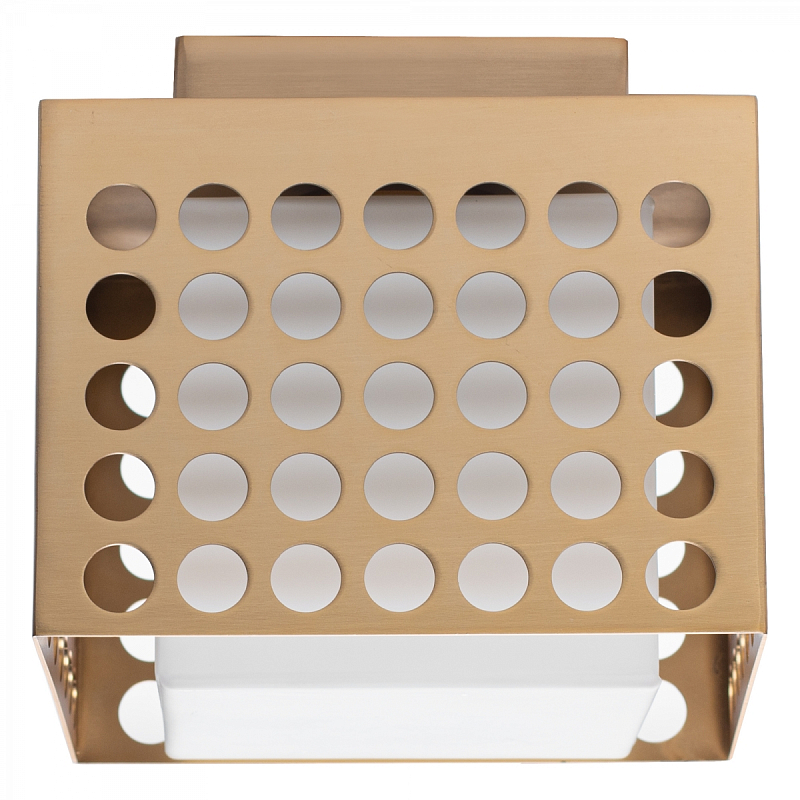 PRECISION Small Flush Mount Латунь Прозрачный белый PRECISION Small Flush Mount Латунь Прозрачный белый в Тюмени | Loft Concept