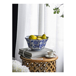 Чаша белая с синим цветочным узором Chino Dishes варинант исполнения - 2 | Loft Concept в Тюмени