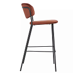 Стул барный с широкой полукруглой спинкой Chair Smooth Shapes варинант исполнения - 2 | Loft Concept в Тюмени