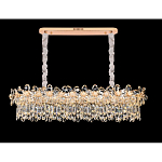 Люстра с декоративными элементами в виде крупных хрустальных цветов Palace Gardens варинант исполнения - 4 | Loft Concept в Тюмени