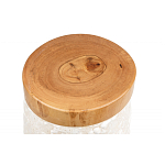 Керамический столик с деревянной столешницей "Пешка" варинант исполнения - 5 | Loft Concept в Тюмени