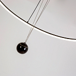Светодиодная люстра Black LED Circle and Ball Lamp варинант исполнения - 6 | Loft Concept в Тюмени