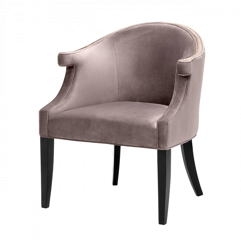 Кресло Eichholtz Chair Margaux taupe Черный Дымчатая Роза Кресло Eichholtz Chair Margaux taupe Черный Дымчатая Роза в Тюмени | Loft Concept