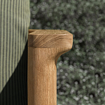 Дизайнерское уличное кресло из массива дерева с плетеной спинкой PALINFRASCA Armchair варинант исполнения - 5 | Loft Concept в Тюмени