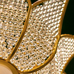 Люстра в форме тюльпана с лепестками из прозрачных стеклянных бусин Hanging Flowers варинант исполнения - 5 | Loft Concept в Тюмени