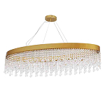 Люстра подвесная овальная с хрустальными подвесками Crystal Art  варинант исполнения - 1 | Loft Concept в Тюмени