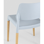 Пластиковый стул на ножках из массива бука Ferret Grey-Blue варинант исполнения - 3 | Loft Concept в Тюмени