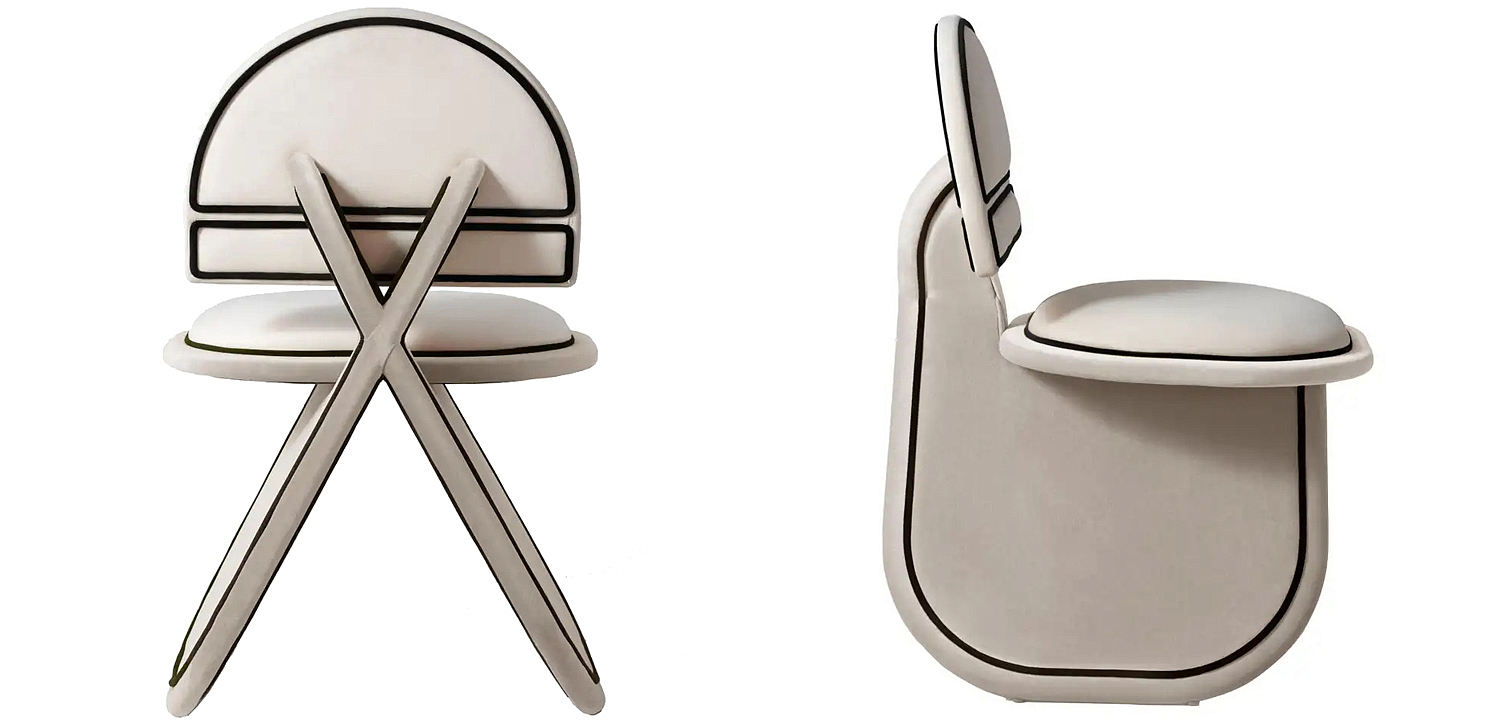 Дизайнерский Стул Chair Armchair Velvet Grey Dovain Studio Design Sergio Prieto Deco Upholstered - Loft-Concept в Тюмени