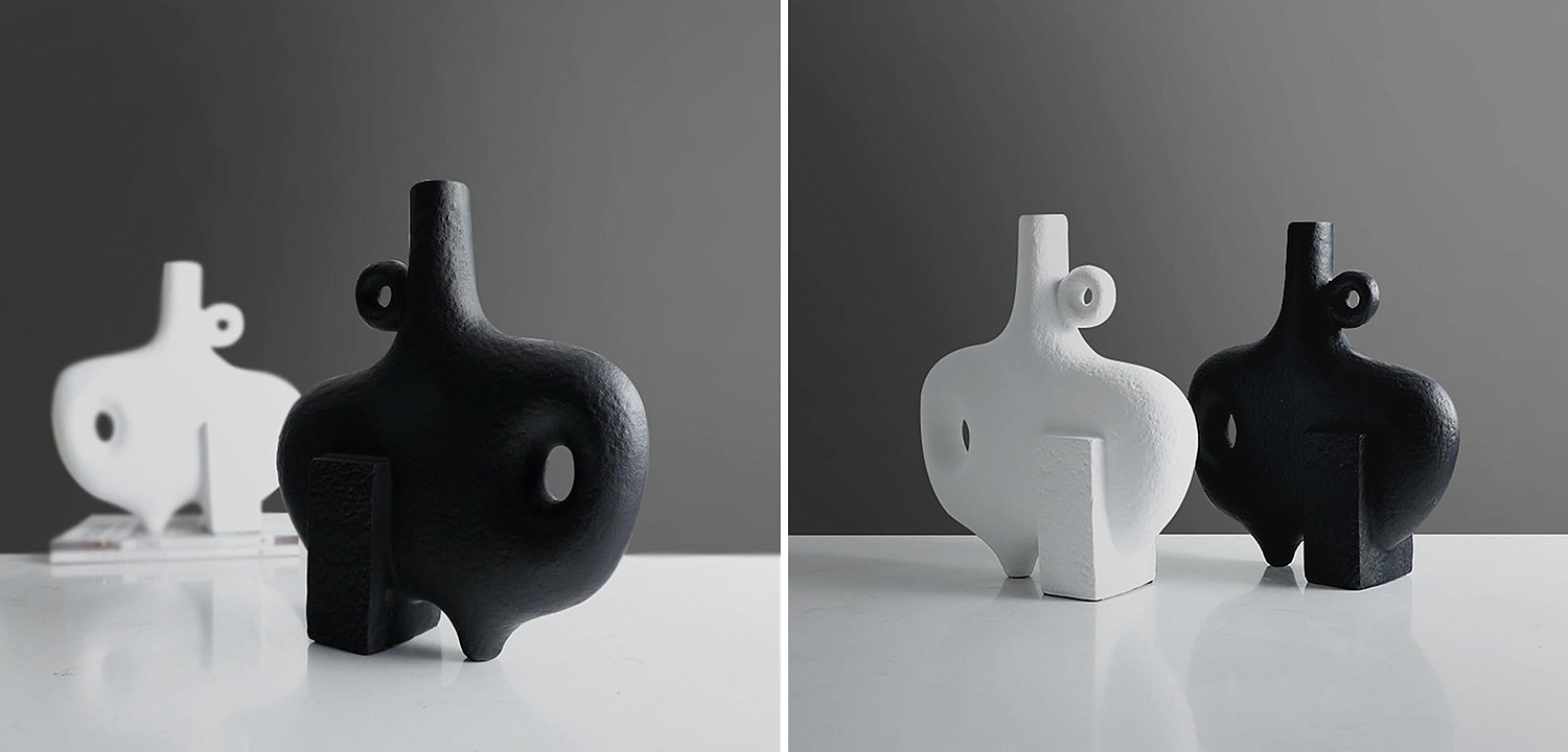 Ваза Molecule Collection Nao Black Vase Ваза Molecule Collection Nao Black Vase - Loft-Concept в Тюмени