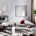 Дизайнерский журнальный стол с чёрной круглой столешницей Visanyp варинант исполнения - 2 | Loft Concept в Тюмени