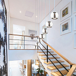 Подвесной светильник со стеклянным плафоном Inner Gleam Globe black  варинант исполнения - 4 | Loft Concept в Тюмени