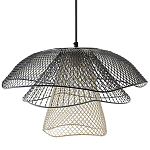 Подвесной светильник Black Grey Mesh Lampshade Hanging Lamp варинант исполнения - 1 | Loft Concept в Тюмени