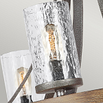 Люстра с цилиндрическим плафонами из толстого волнистого стекла в индустриальном стиле Feiss варинант исполнения - 12 | Loft Concept в Тюмени